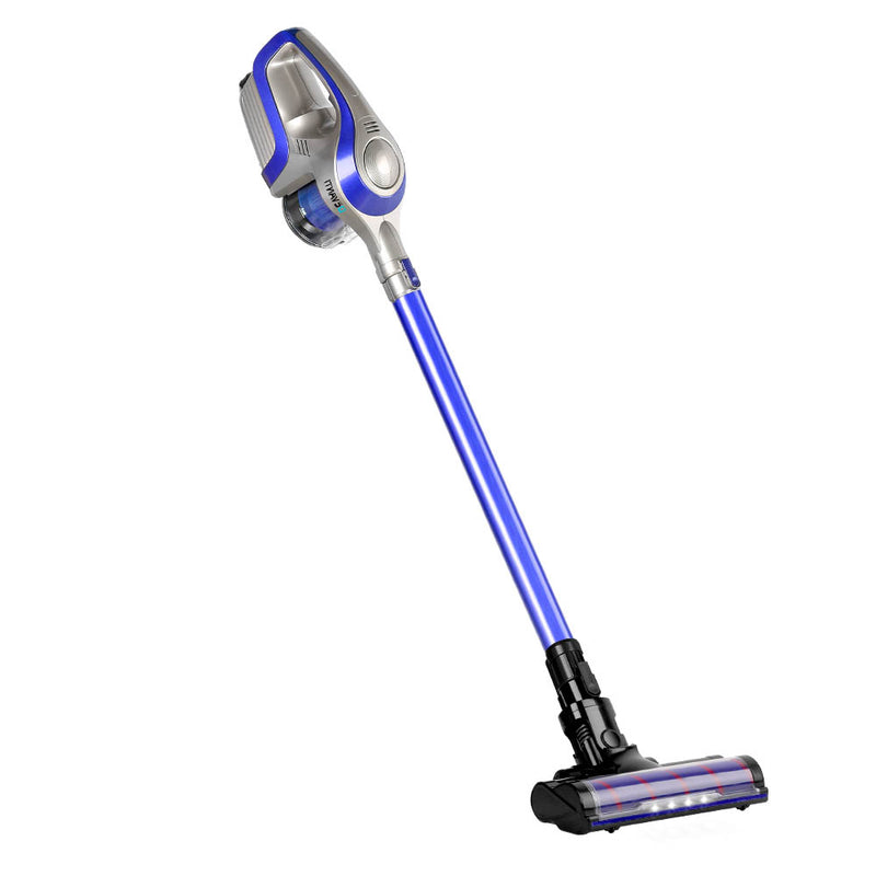 Devanti Cordless 150W Handstick Vacuum Cleaner - Grey and Blue - Sale Now