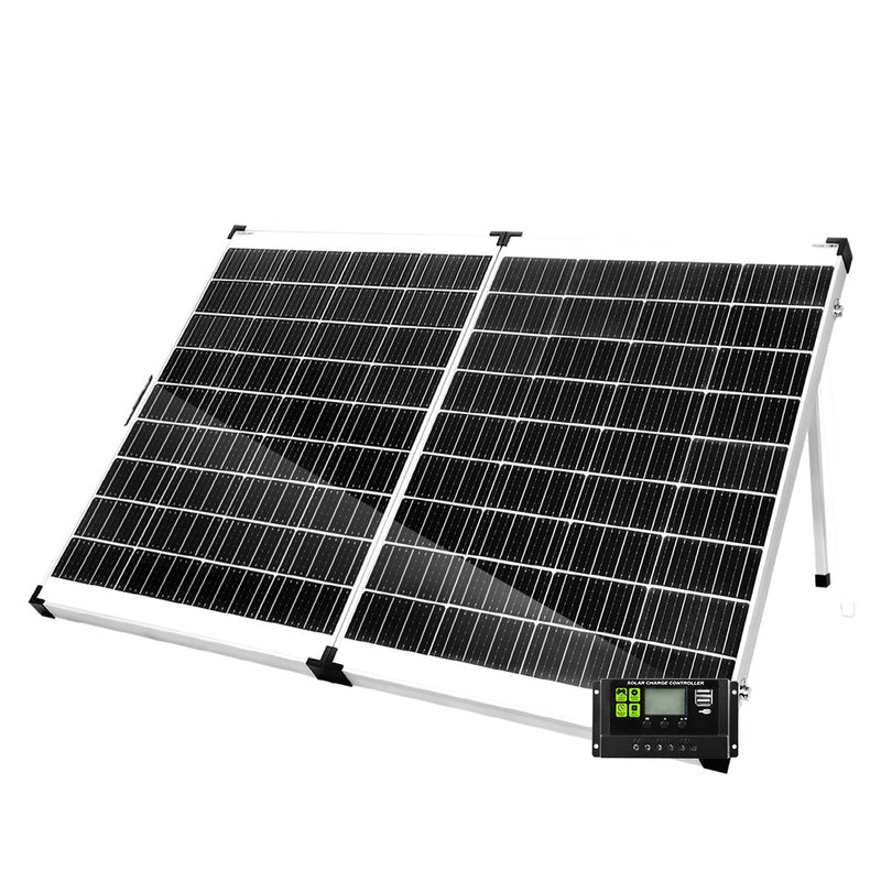 12V 300W Folding Solar Panel Kit Caravan Boat Camping Power Mono Charging Home