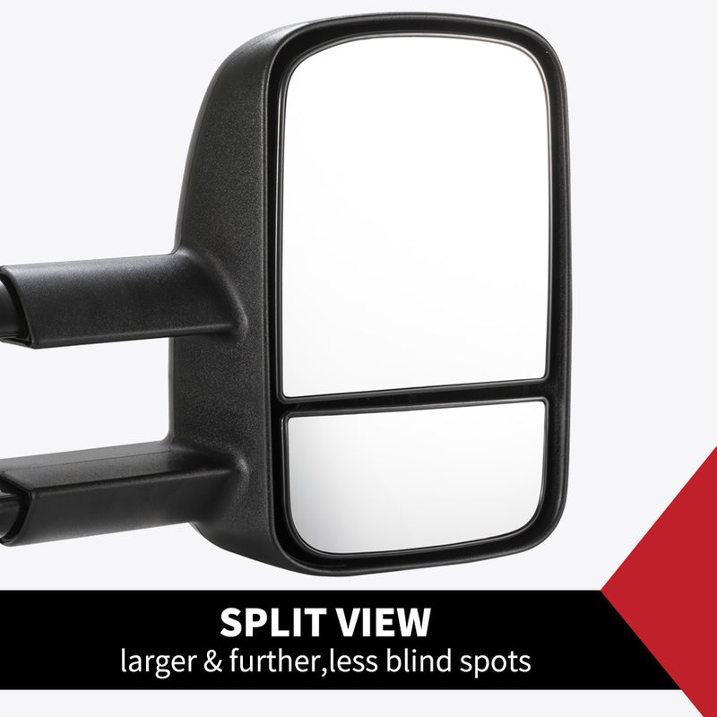 Pair Extendable Towing Mirrors Fit Toyota HILUX 2005-2015 - Sale Now