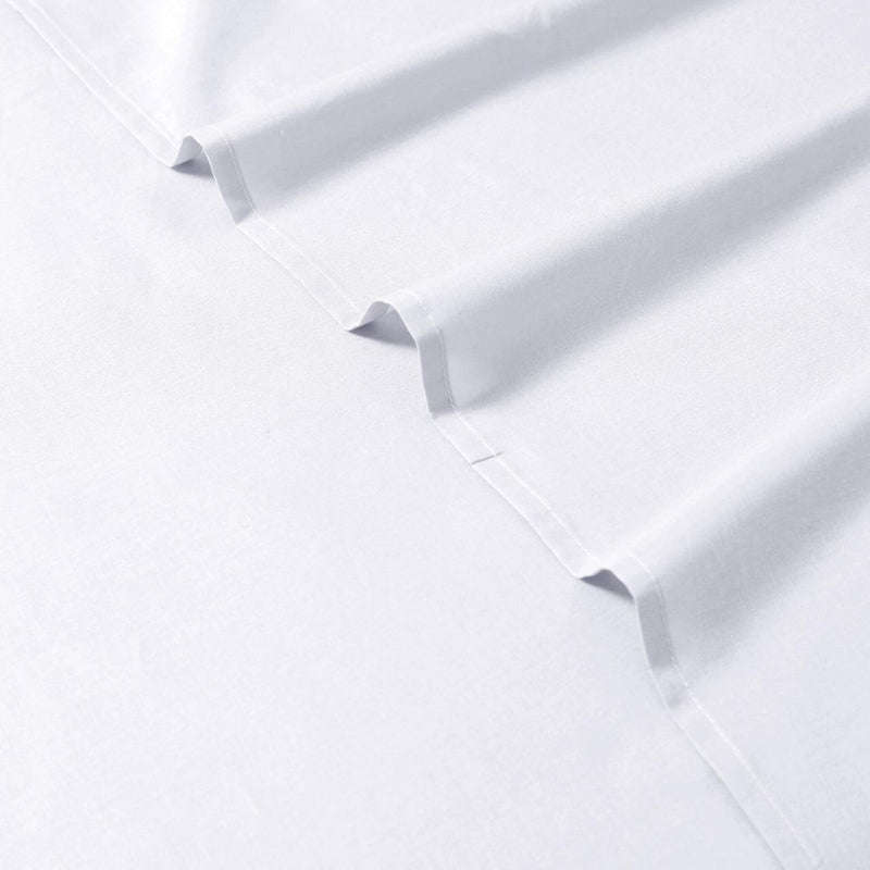 Elan Linen 1200TC Organic Cotton King Single Sheet Sets White - Sale Now