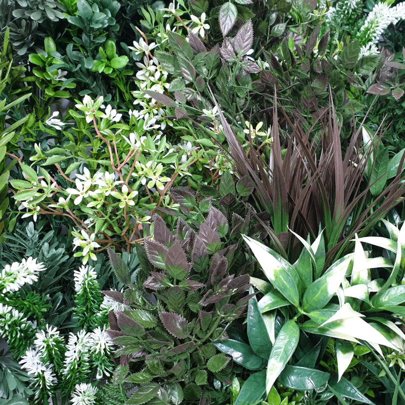 White Lush Lavender Field Vertical Garden / Green Wall UV Resistant 90cm x 90cm - Sale Now